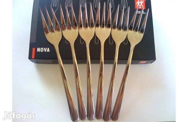 Új Zwilling rozsdamentes acél desszertes villa készlet 6 db