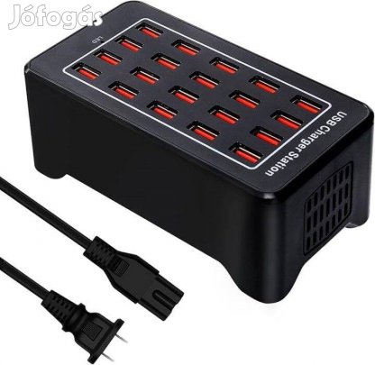 Új! 100W usb töltőállomás 20 porttal
