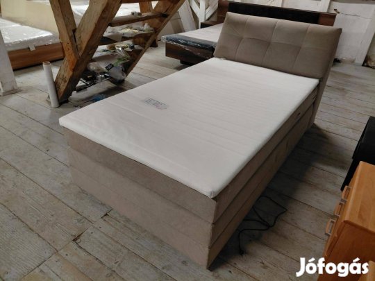 Új, 120x200cm-es, motoros ágyrácsos boxspring ágy, ár alatt eladó