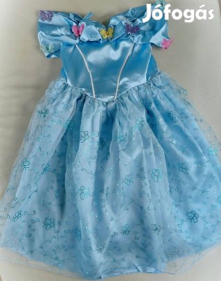 Új, 122/128-s Hamupipőke, hercegnő jelmez,7-8 év