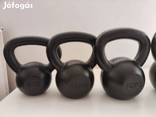 Új! 12kg Öntöttvas kettlebell