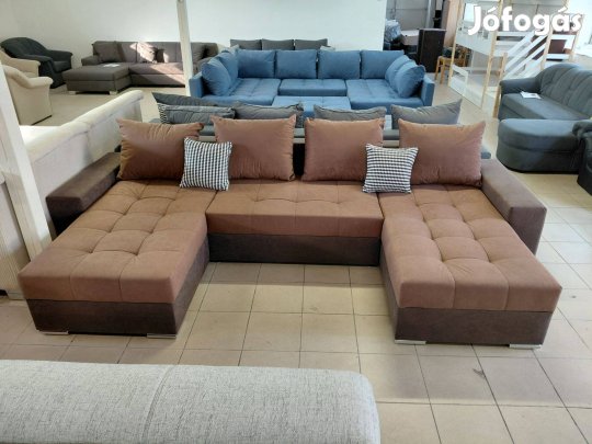 Új, 160x313x160cm-es, ágyazható, ágyneműtartós kanapé, ár alatt eladó