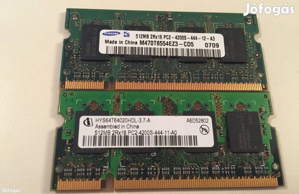 Új! 1GB (2X512MB)Notebook RAM DDR2 1GB 533MHZ DDR2 1GB