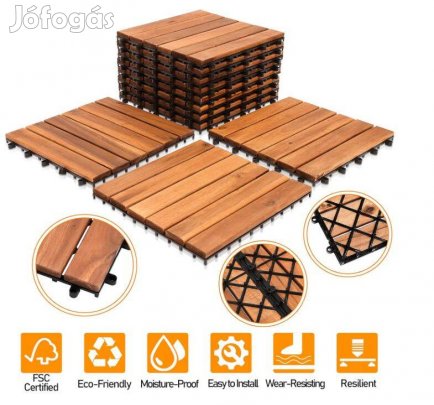 Új! 1nm fa térburkolat