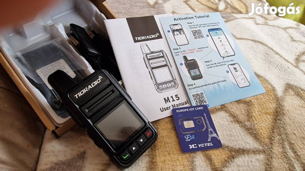 Új (2db )Tidradio M15 POC walkie talkie rádió globális SIM-mel