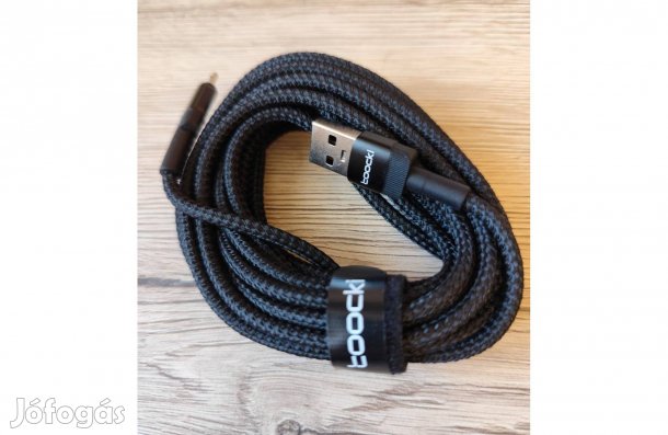 Új, 3 méteres Toocki Micro USB kábel 2.4A gyorstöltő