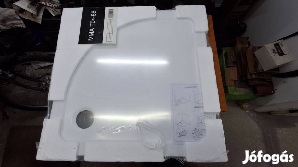 Új! 80x80 akril zuhanytálca szifonnal