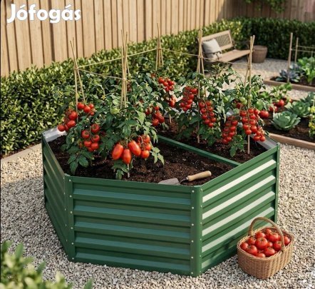 Új! Acél magas ágyás.