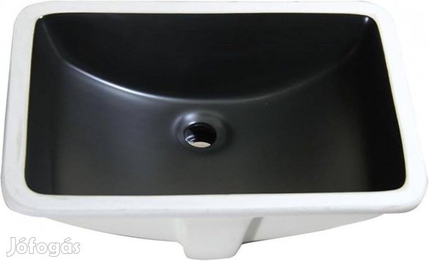Új! Alsó rögzítésű mosdókagyló fekete