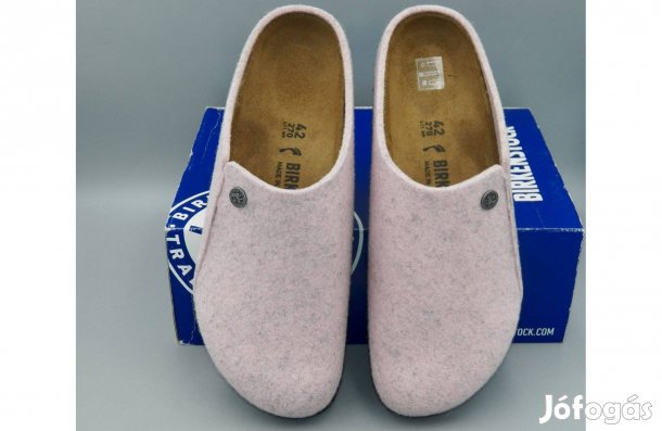 Új! Birkenstock Zermatt Rivet gyapjúfilc házi papucs, 42 -es keskenyeb