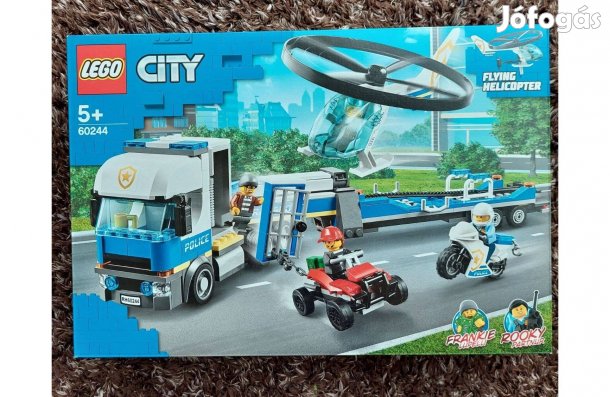 Új, Bontatlan 60244 LEGO City - Rendőrségi helikopteres szállítás