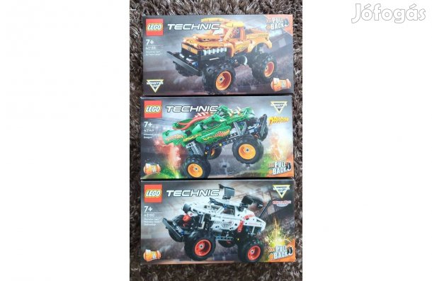 Új, Bontatlan, Hibátlan LEGO Monster Jam 42135 42149 42150