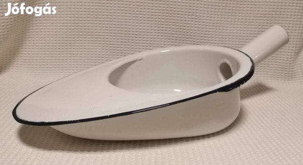 Új "Budafoki" Fehér Zománcos / Zománcozott Ágytál