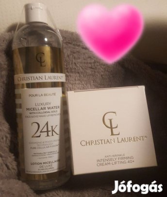 Új, Christian Laurent luxus micellás víz 24 K aranykolliod 500 ml Akci