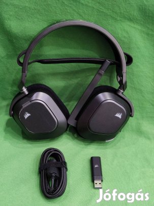 Új! Corsair HS80 Max vezeték nélküli gamer fejhallgató dobozában!