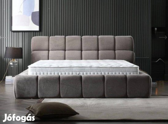Új! Cubo design ágy 180x200 antracitszürke színben matraccal