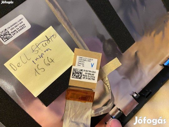 Új! Dell Inspiron 1564 fedlap hátlap zsanér kijelző kábel fekete új H0