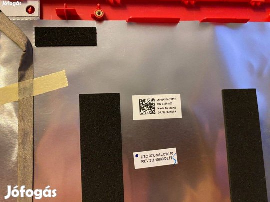 Új! Dell Inspiron 1564 fedlap hátlap zsanér kijelző kábel piros új 245
