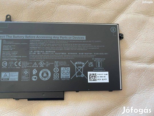 Új! Dell Latitude 5401 5410 5510 Precision 3541 gyári akku 3Hwpp 1Vy7F
