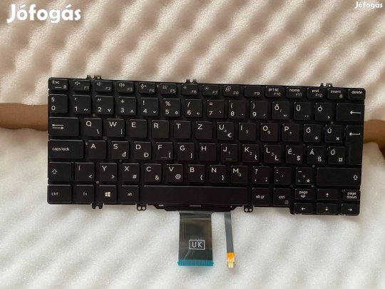 Új! Dell Latitude 7300 világítós magyar billentyűzet Latitude 5300 7H5