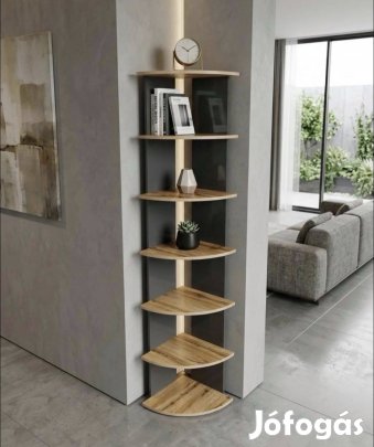 Új! Design,álló sarokpolc. 