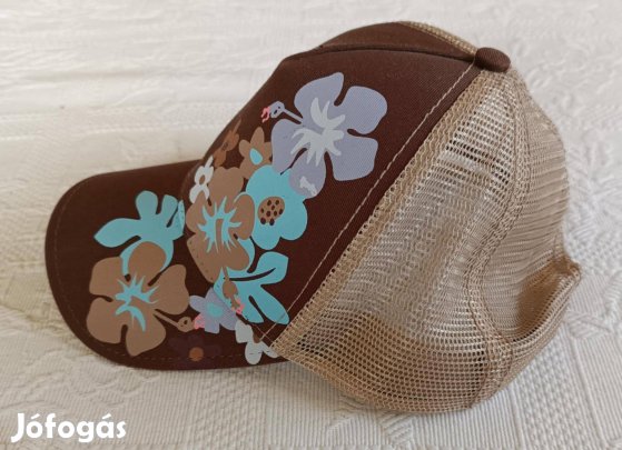 Új "Djinns" Trendi Barna Virág Mintás Női Trucker Cap / Baseball Sapka