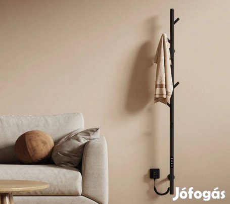 Új! Emke smart termosztátos álló törölköző szárító fekete (elektromos)