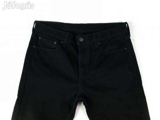 Új! Eredeti Levis (W32 / L30) Férfi Fekete Sztreccses Farmernadrág