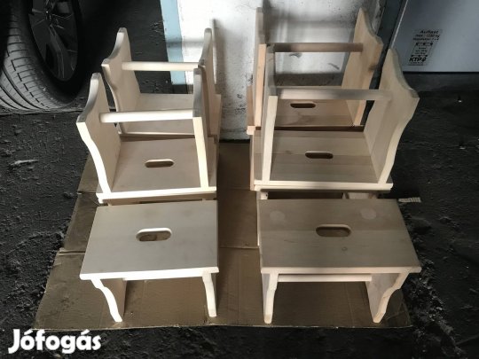 Új! Fa Sámli, stoki, kis szék