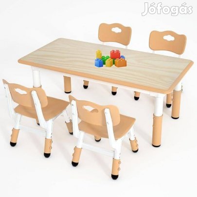 Új! Gyermekasztal 4 székkel