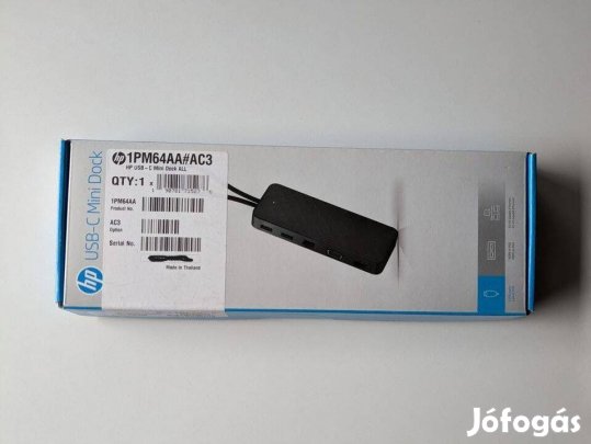Új, HP - USB-C Mini Dock dokkoló - 1PM64AA