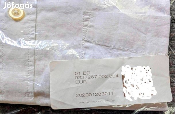 Új! H&M Fehér Ing! 100% Pamut! - Férfi! - Bontatlan Csomagolás!