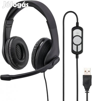 Új! Hama HS-USB300 fejhallgató mikrofonnal