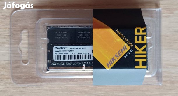 Új! Hiksemi DDR3-1600 SO-DIMM 8Gb