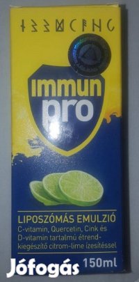 Új, Immuno Pro Liposzómás Immunerősítő Emulzió citrom-lime 150 ml