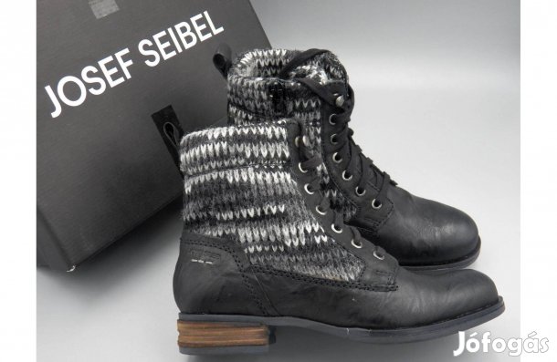 Új! Josef Seibel / 40 / bőr bakancs meleg wellsoft béléssel