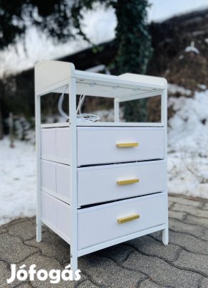 Új! Kanapé mellé,3 fiókos szekrény
