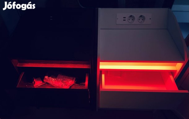 Új! Kanapé mellé,fiókos szekrény