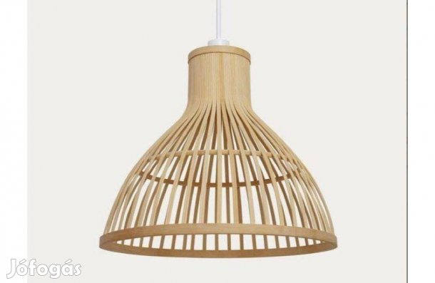 Új, Kave Home bambusz mennyezeti lámpa, 2db