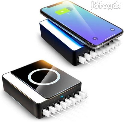 Új! Kawkaw inteligens vezeték nélküli töltő 8usb portttal