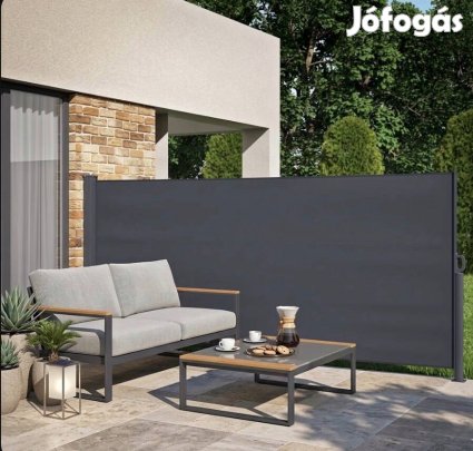 Új! Kihúzható kültéri árnyékoló/térelválasztó.