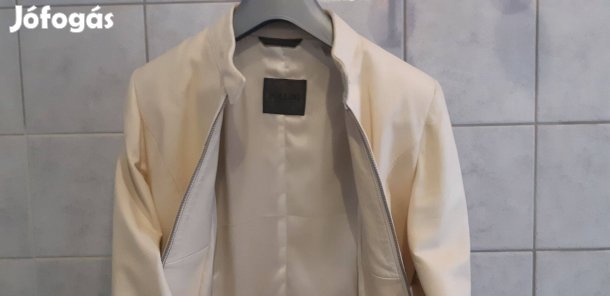 Új, M-es méretű, olasz Polini márkájú bőrkabát
