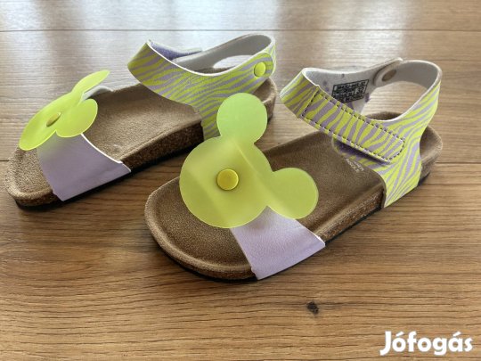 Új! Mickey egeres lány szandál, bőr talprész, 32