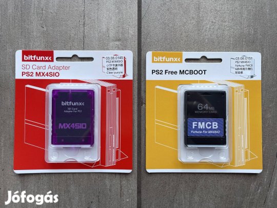 Új, PS2 Freemcboot Fortuna FMCB okosító kártya MX4SIO SD adapter