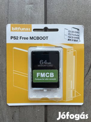 Új, PS2 Freemcboot Fortuna FMCB okosító kártya PS2 Slim konzolhoz!