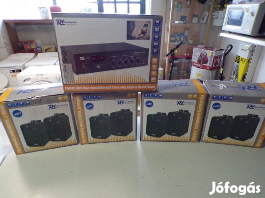 Új! Power Dynamics PDM45 Erősítő/ Power Dynamics BV40B 4pár (8db ) j