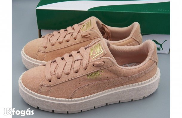 Új! Puma velúrbőr platform sportcipő, 37 -es