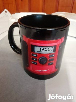 Új! Rádió mintás kerámia bögre