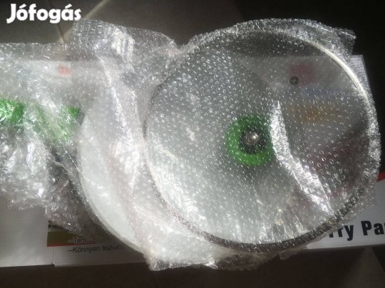 Új, Silver Royal kerámiabevonatos serpenyő, 24 cm, zöld