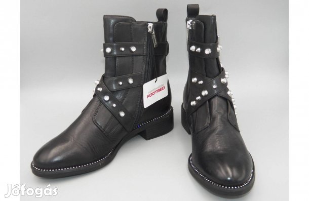 Új! Tamaris bélelt bőr bakancs, 37 -es